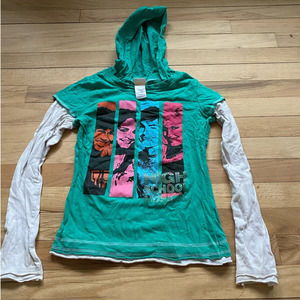 Rare High School Musical Teal and White Hoodie
